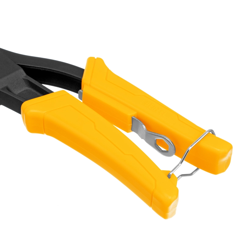 Заклепочник ручной, 255 мм, литой, усиленный, заклепки 2,4-3,2-4,0-4,8 мм Denzel (40441)