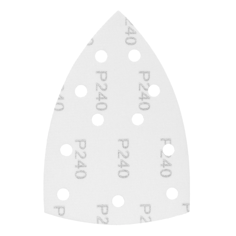 Треугольник абразивный на ворc. подложке под "липучку", перф., P 240, 150х150х100 мм, 5 шт. Denzel (738667)