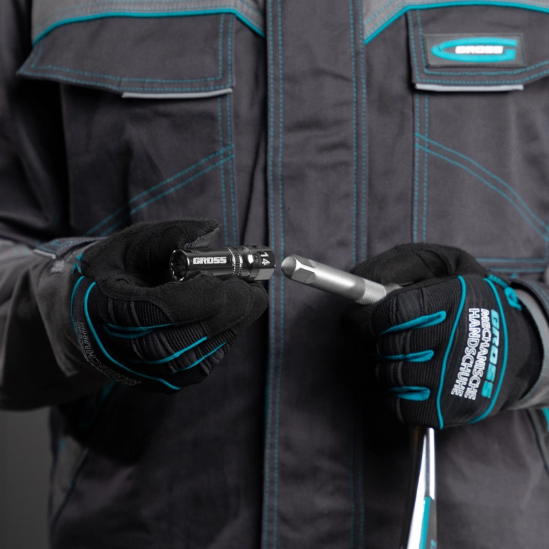 Головка торцевая свечная, магнитная, двенадцатигранная, 14 мм, под квадрат 1/2 Gross (13187)