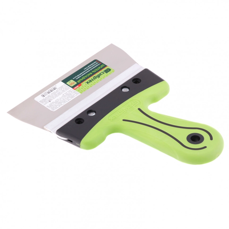 Шпатель фасадный, нержавеющая сталь, 150 мм, двухкомпонентная ручка Сибртех (85580)