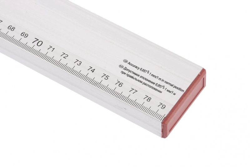 Уровень алюминиевый, 800 мм, 2 глазка, линейка Sparta (35108)