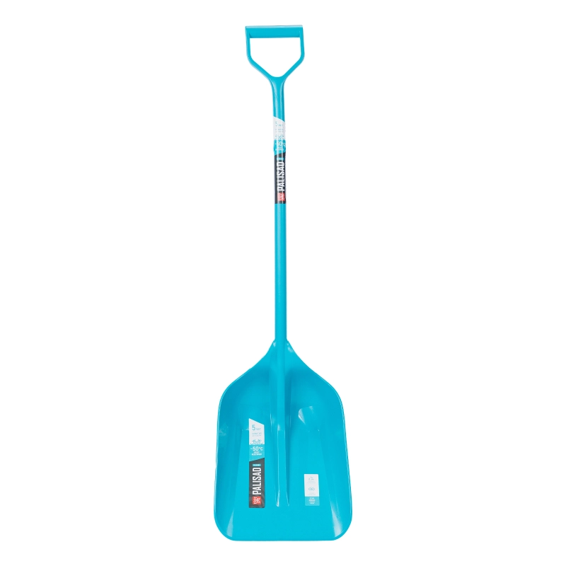 Лопата для уборки снега, полипропилен, 330х490х1265 мм, цельнолитая конструкция, LUXE Palisad (61795)