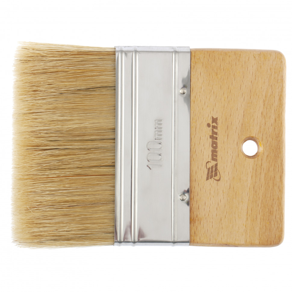 Кисть декоративная, натуральная щетина, 100 мм Matrix (86818)