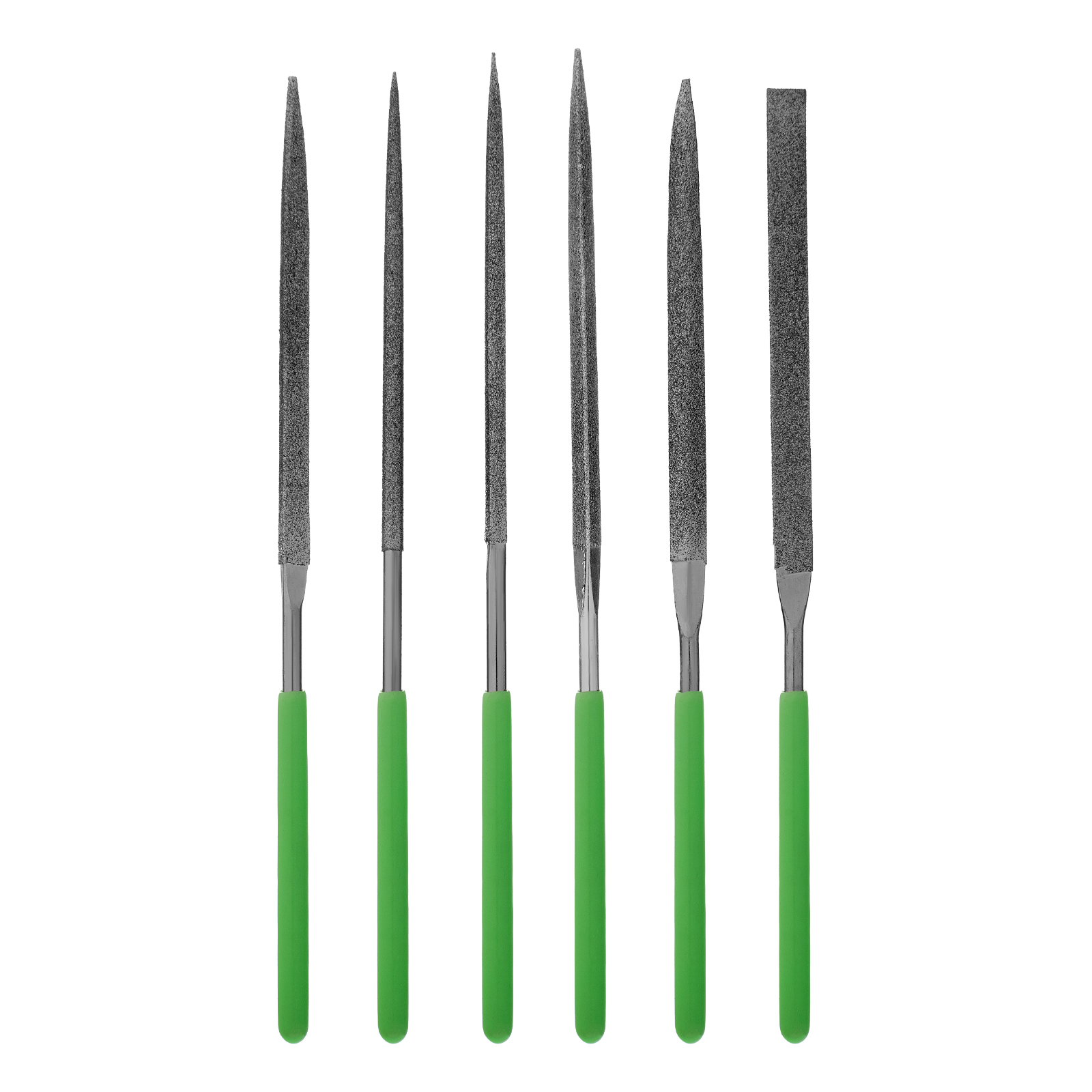 Набор надфилей алмазных, 140 х 70 х 3 мм, 6 шт Сибртех (158347)