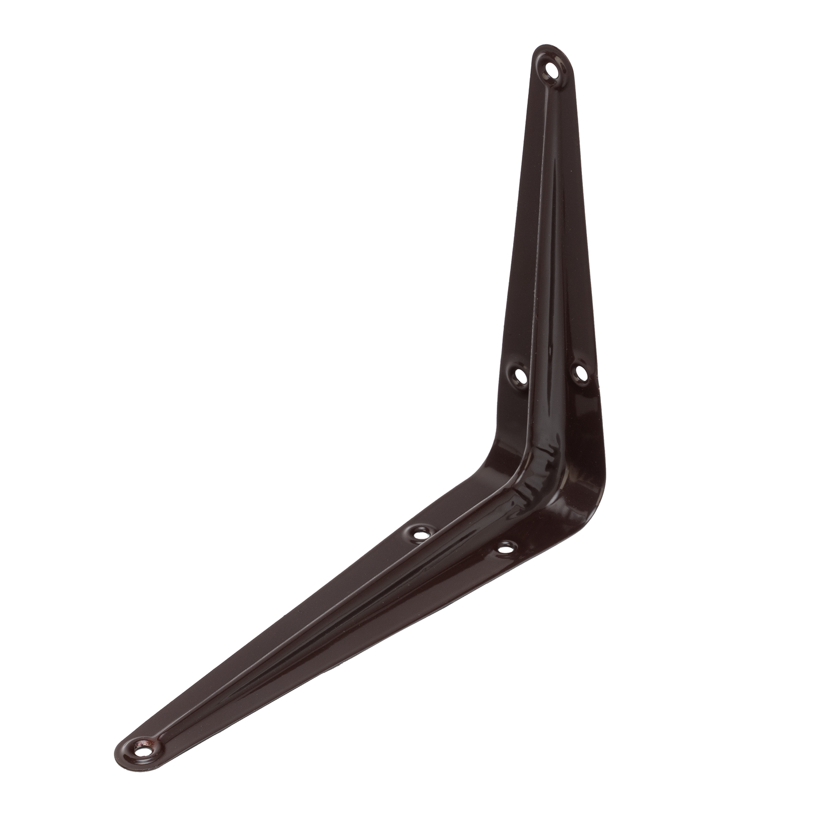 Кронштейн угловой с ребром, 125 х 150 мм, коричневый Сибртех (94023)