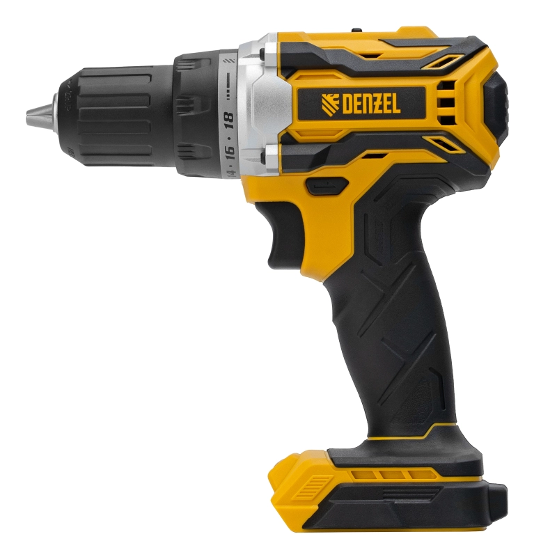Дрель-шуруповерт аккумуляторная, бесщет. BLDL-18-0 Li-Ion, 18 В Denzel (26141)