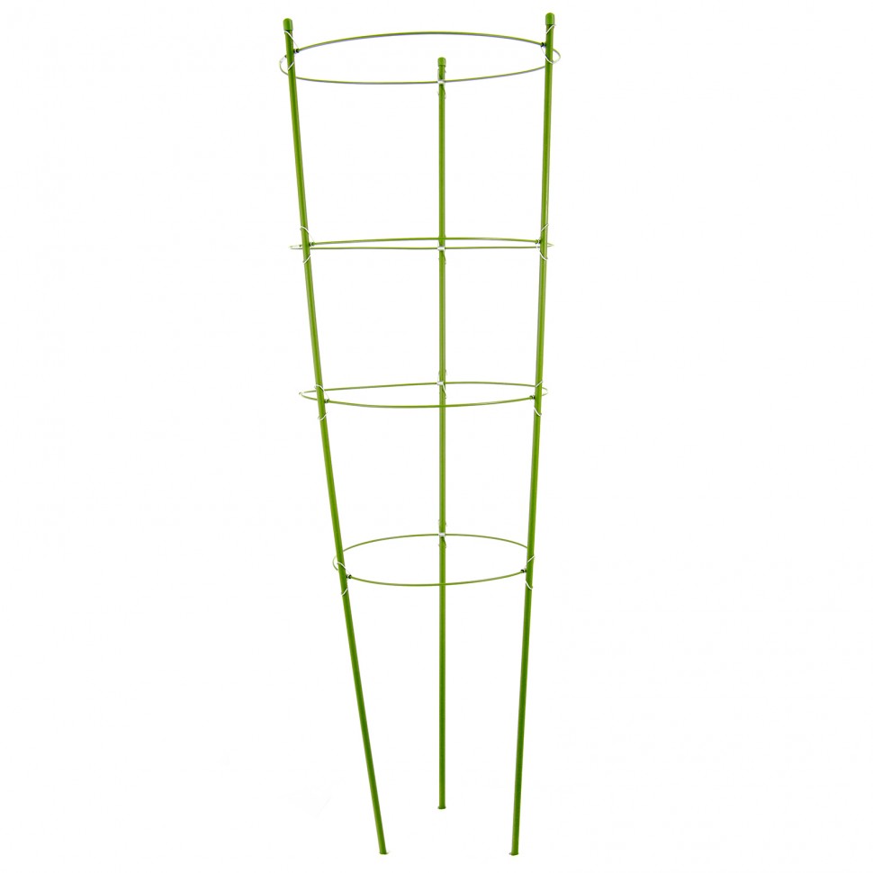 Поддержка для растений круглая H 90 см, металл в пластике, 4 кольца Palisad (644025)