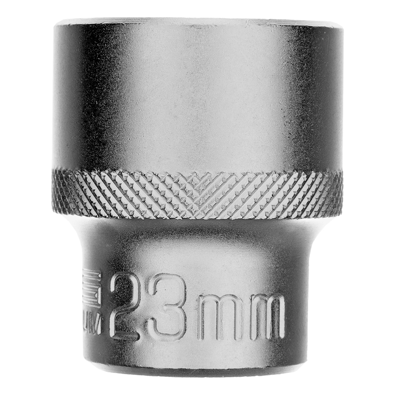 Головка торцевая, 23 мм, шестигранная, CrV, под квадрат 1/2 Stels (13834)