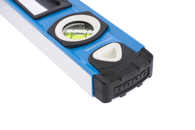 Уровень алюминиевый, двуручный, 800 мм, профиль 1,6 мм, фрезеров, ударопрочные заглушки, 3 глазка Барс (34352)