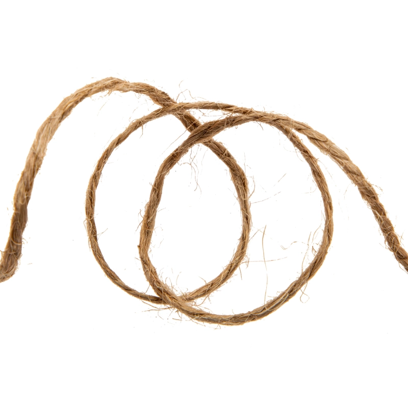 Шнур банковский джутовый 100 м, сменный блок, вес 120 гр +- 10%, Сибртех (94157)