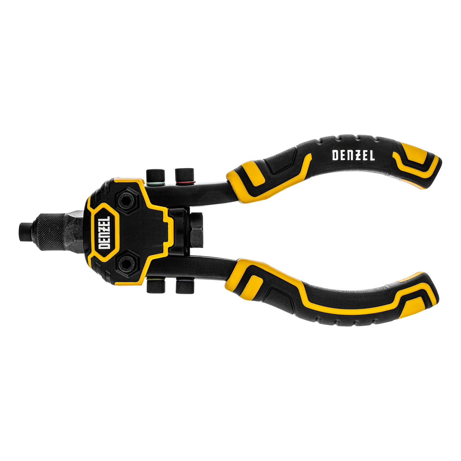 Заклепочник двуручный, заклепки 2,4-3,2-4,0-4,8-6,4 мм Denzel (40500)