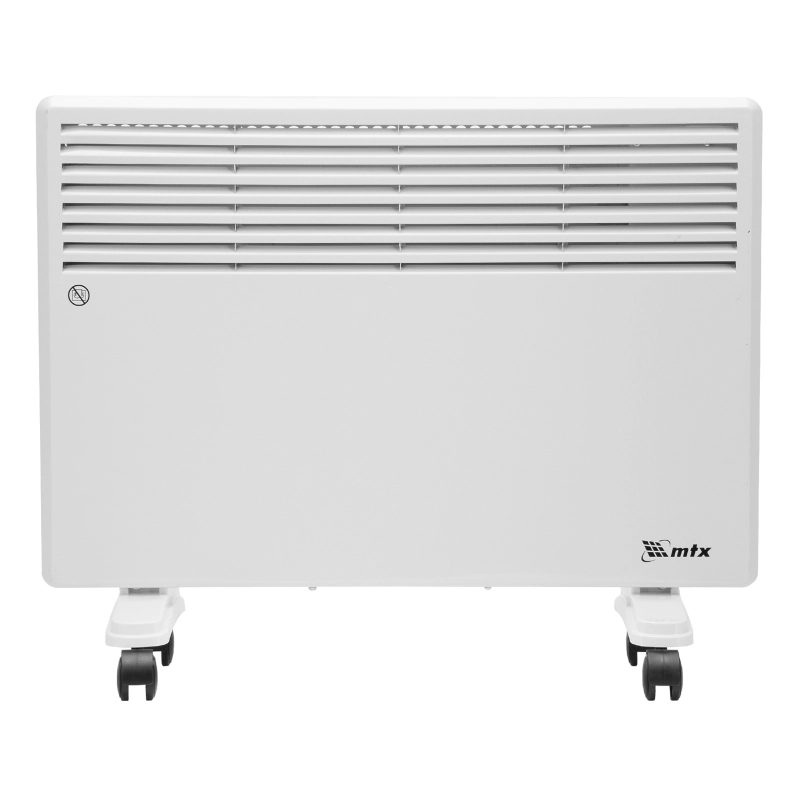 Конвектор электрический CH-1500, 1500 Вт, X-образный нагреватель, термостат, колеса  MTX (98106)