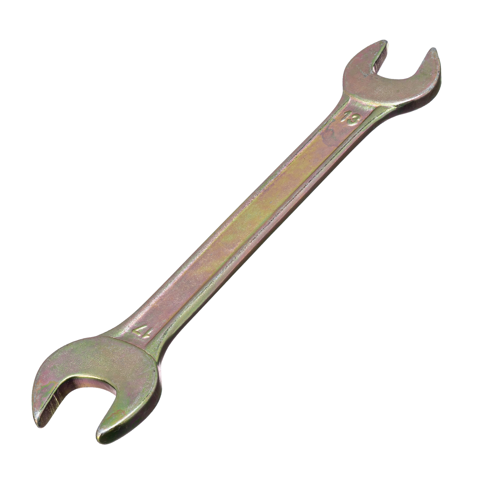 Ключ рожковый, 13 х 17 мм, желтый цинк Сибртех (14307)