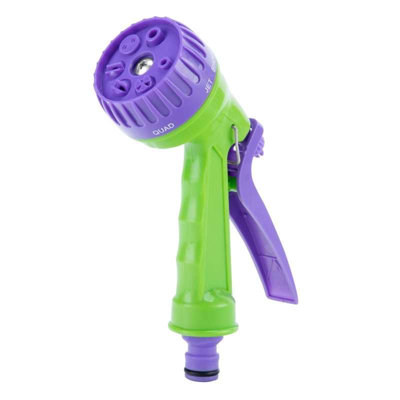 Шланг спиральный, 7.5 м х 10 мм, пластмассовая фурнитура, адаптер 1/2-3/4, разбрызгиватель Palisad (67412)