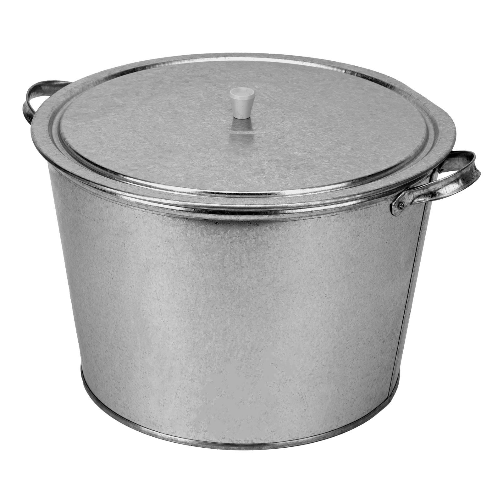 Бак для воды оцинкованный с крышкой (крышка с ручкой) 20 л, без крана (67548)