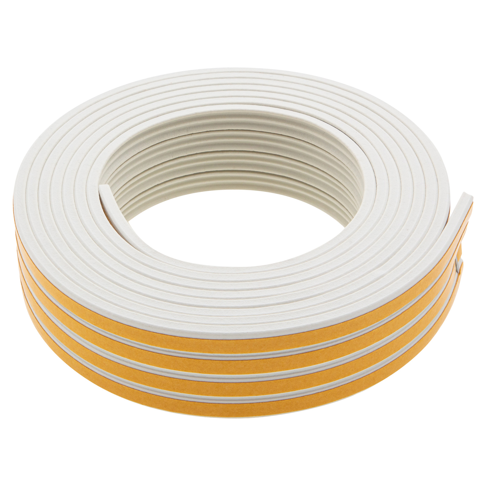 Уплотнитель резиновый, 12 м, профиль "E", белый Сибртех (88911)