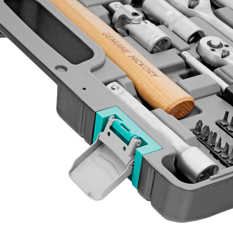 Набор инструментов, 1/2", 1/4", CrV, пластиковый кейс 76 предметов Stels (14104)