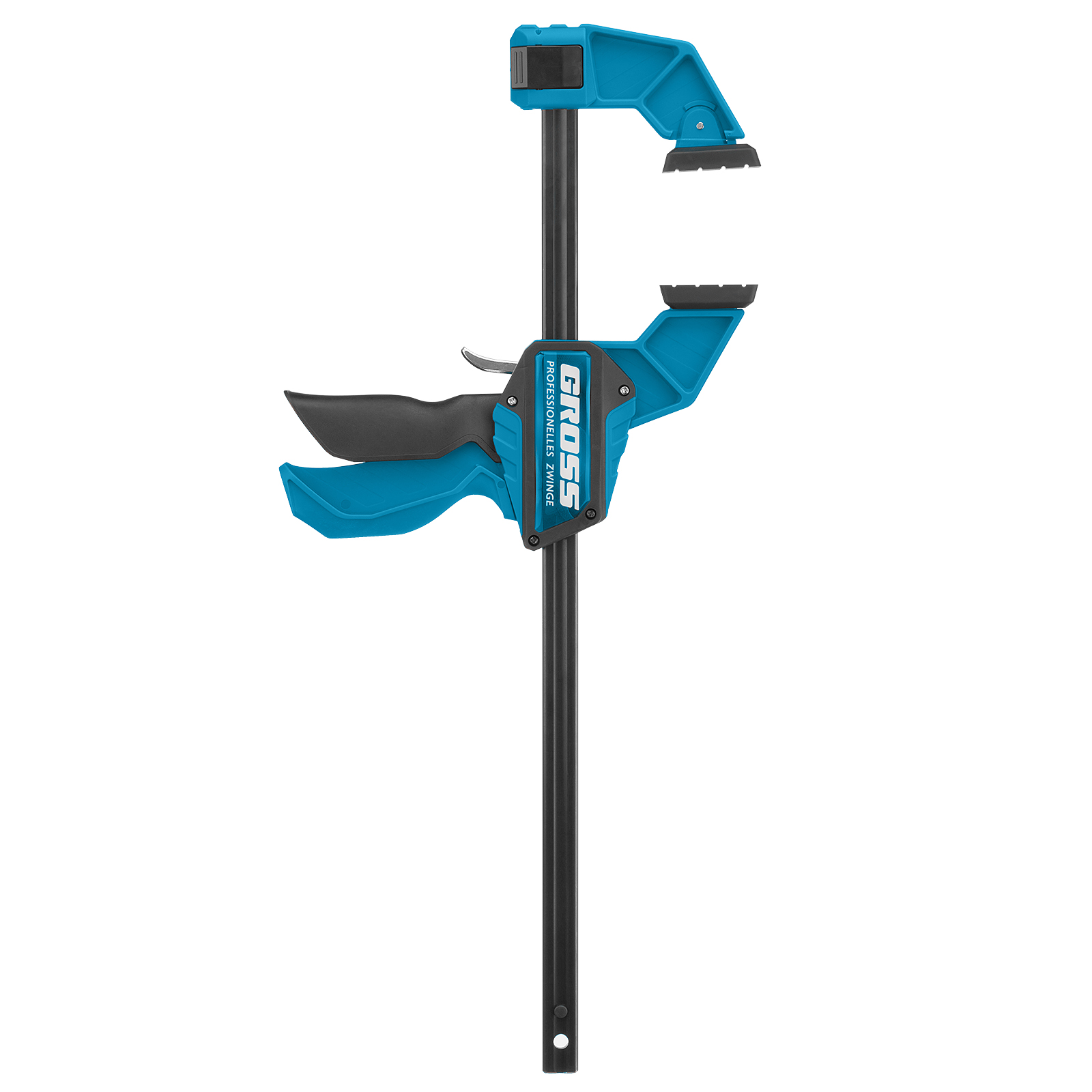 Струбцина реечная, быстрозажимная, пистолетного типа, пошаговый механизм, пластиковый корпус, 300 мм Gross (20702)