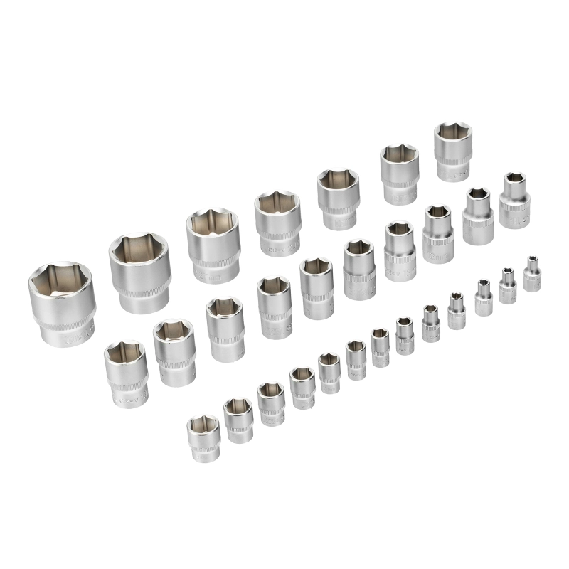 Набор инструментов, 1/2", 1/4", CrV, S2, пластиковый кейс, 109 предметов Denzel (15814)