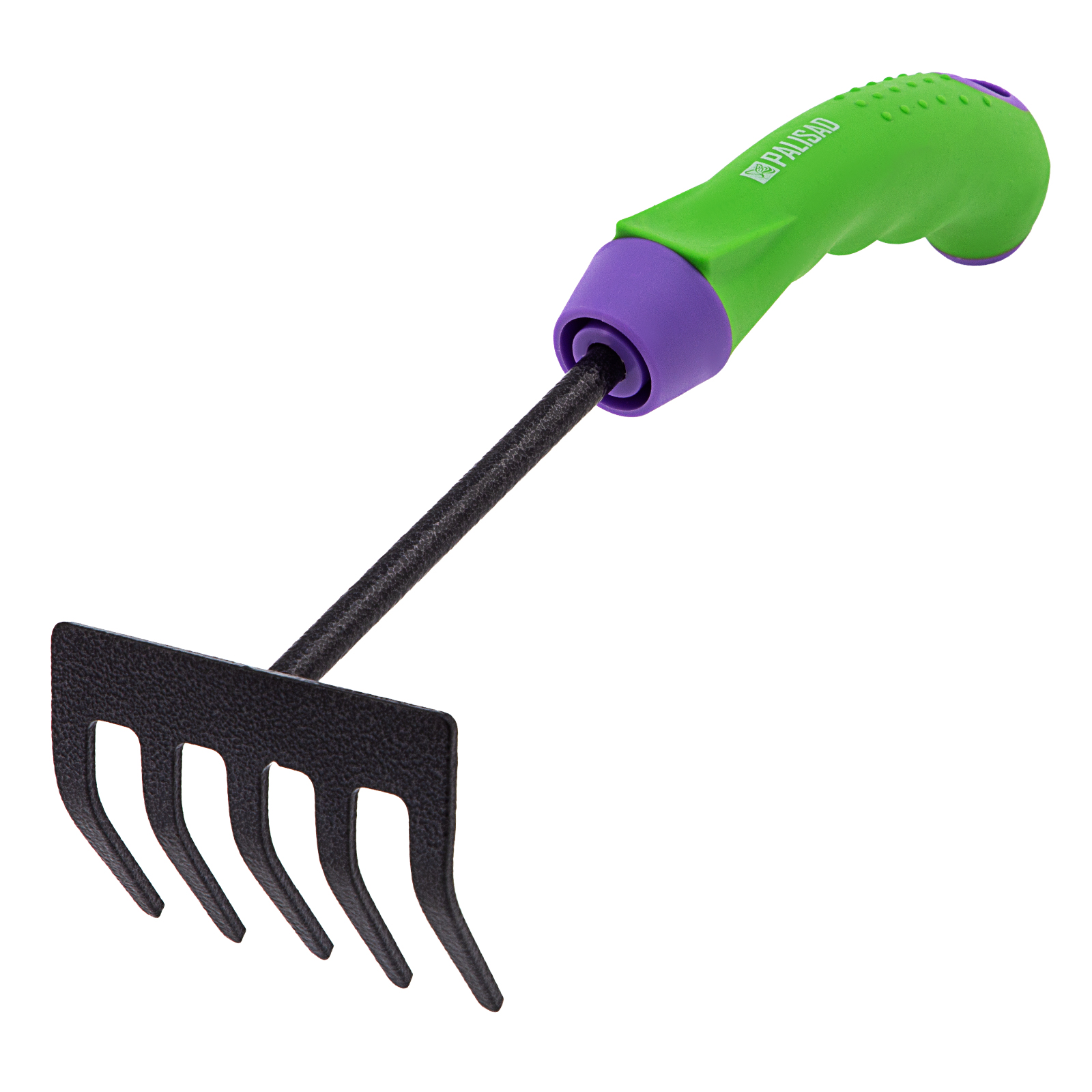 Грабли 5 - зубые, 90 х 265 мм, стальные, обрезиненная эргономичная рукоятка, Era, Palisad (61777)