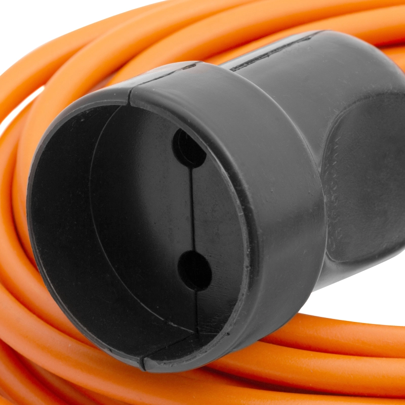 Удлинитель-шнур силовой 10 м, 16А, тип УХ16, ПВС, 1 розетка без заземления Сибртех (95821)