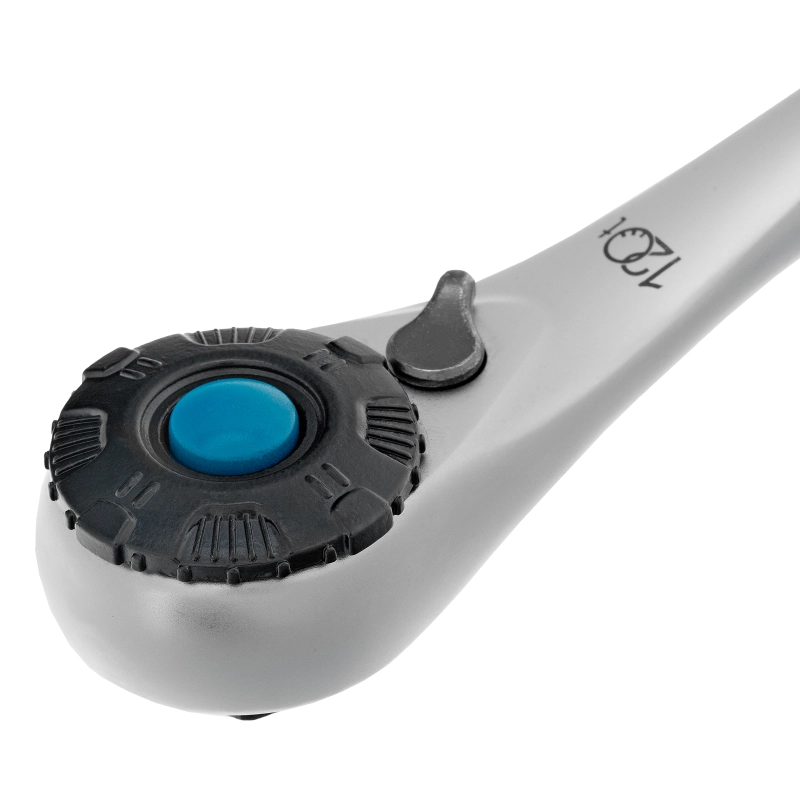 Набор торцевых головок, трещотка 120 зубьев, 3/8", CrV, 12 предметов Gross (14139)