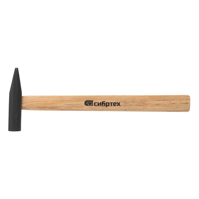 Молоток слесарный 300 г, квадратный боек, деревянная рукоятка Сибртех (10214)