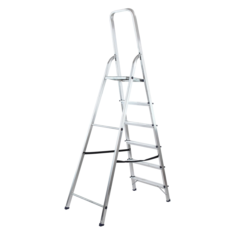 Стремянка усиленная, 6 ступеней, алюминиевая, MTX (9771577)