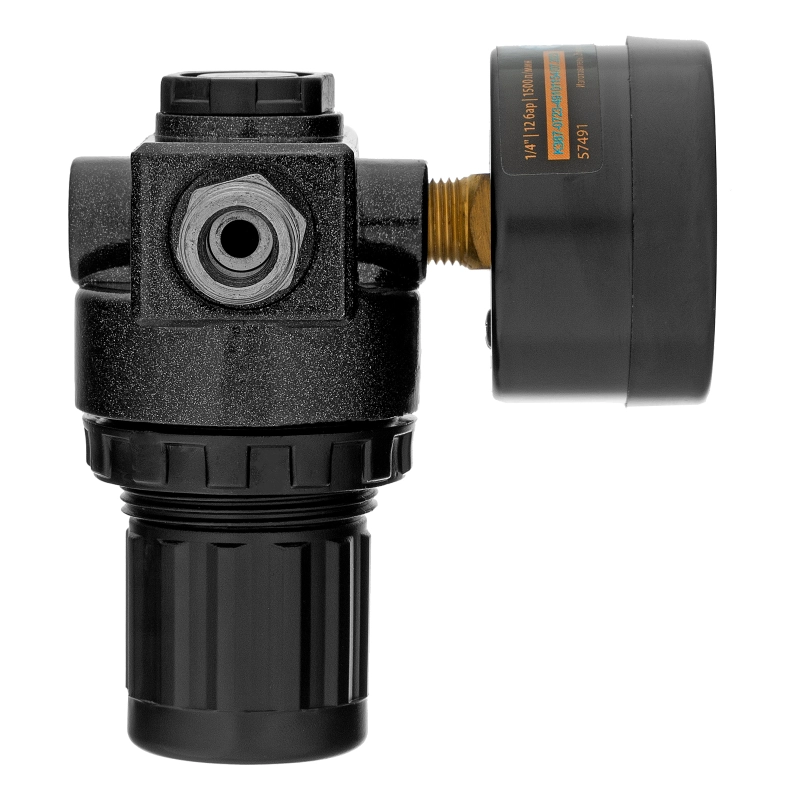 Регулятор давления с манометром R1500, 12 бар, 1/4" Denzel (57491)