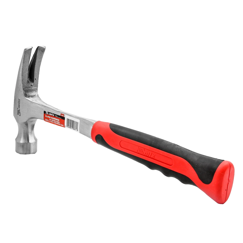 Молоток-гвоздодер, 570 г, цельнометаллический, двухкомпонентная рукоятка// MTX (104639)