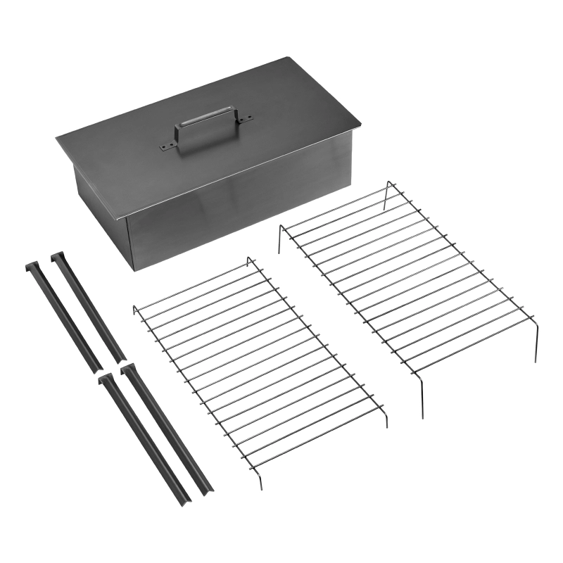 Коптильня двухъярусная 500 x 270 x 175 мм, 0.8 мм, с поддоном, на ножках, Camping Palisad (69527)