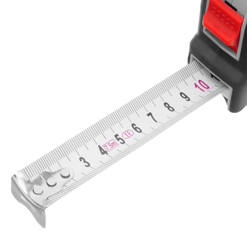 Рулетка Continuous fixation,7,5 м х 25 мм,двухкомпонентный корпус,плавная фиксация Matrix (31090)