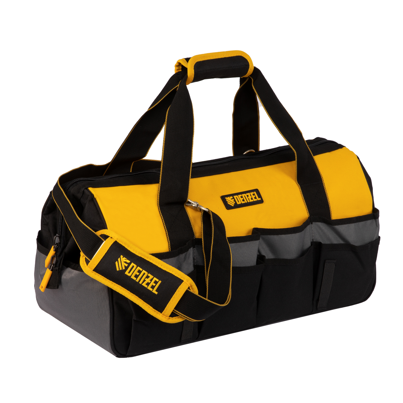 Сумка для инструмента, 500х245х300 мм, 20 карман.,съемный органайз. 10 карман.,наплеч. рем. Denzel (90293)