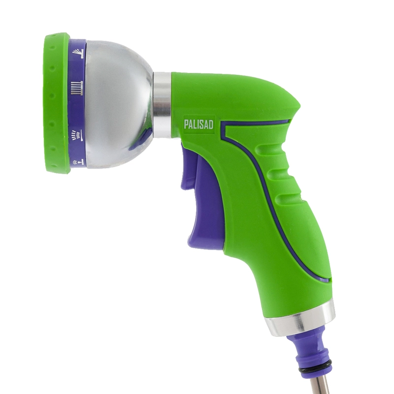 Пистолет-распылитель, 9 режимов полива, металлический корпус Palisad (652635)