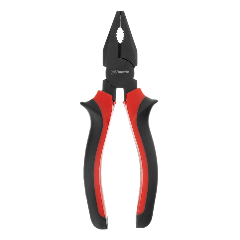 Плоскогубцы комбинированные Black Nickel, 160 мм, двухкомпонентные рукоятки Matrix (16978)