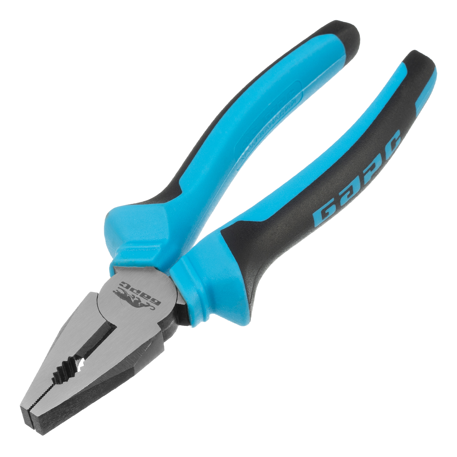 Плоскогубцы комбинированные 180 мм, хром-ванадий, двухкомпонентные рукоятки Барс (16997)