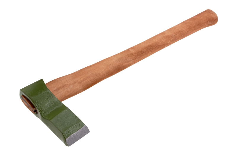 Колун кованный, в сборе, 1700/2050 г, деревянное топорище, 600 мм Сибртех (21842)