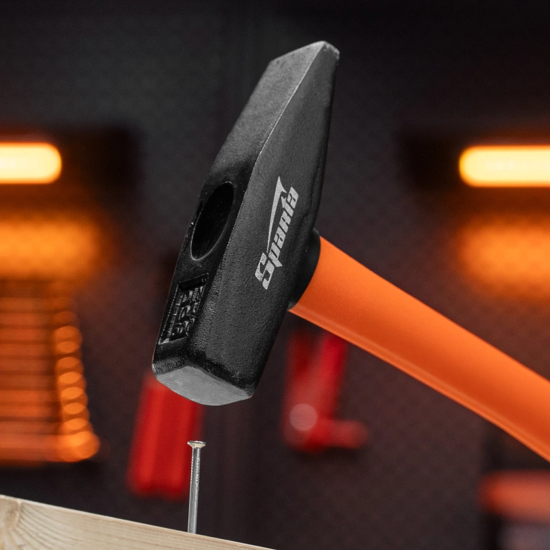 Молоток слесарный, 500 г, фибергласовая обрезиненная рукоятка Sparta (10375)