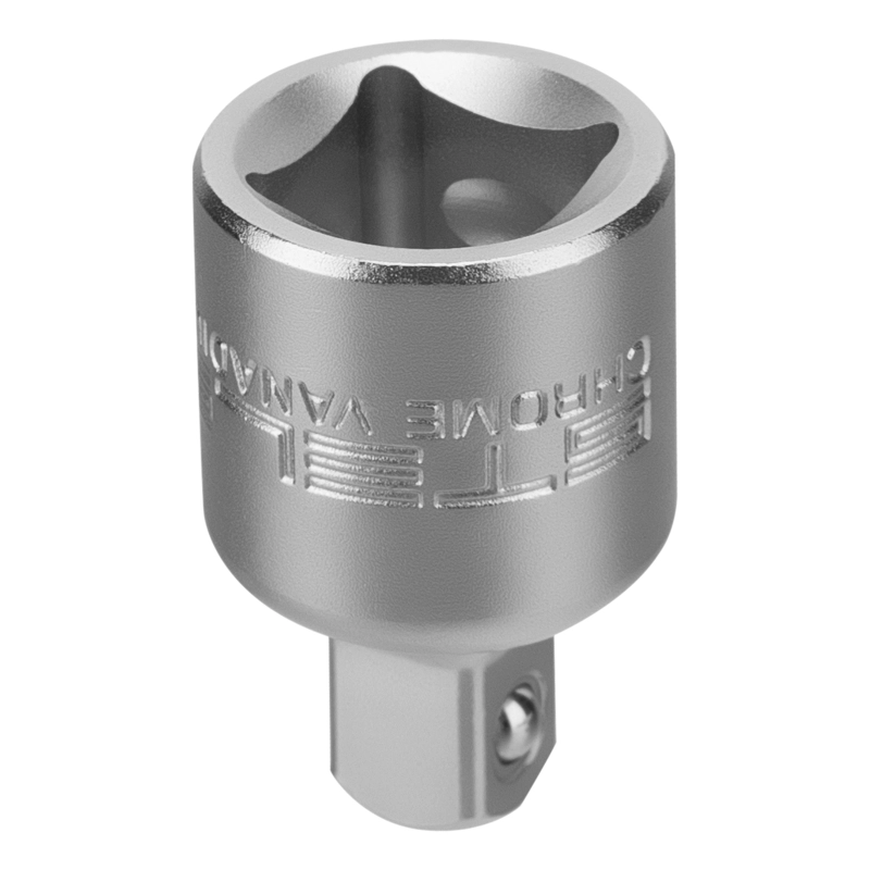 Переходник 3/8F x 1/4 M, CrV Stels (13901)