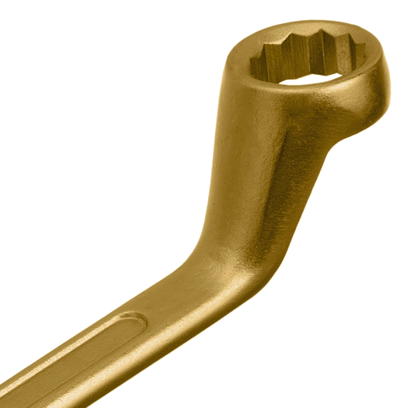Ключ накидной, 19 х 22 мм, желтый цинк Сибртех (14628)