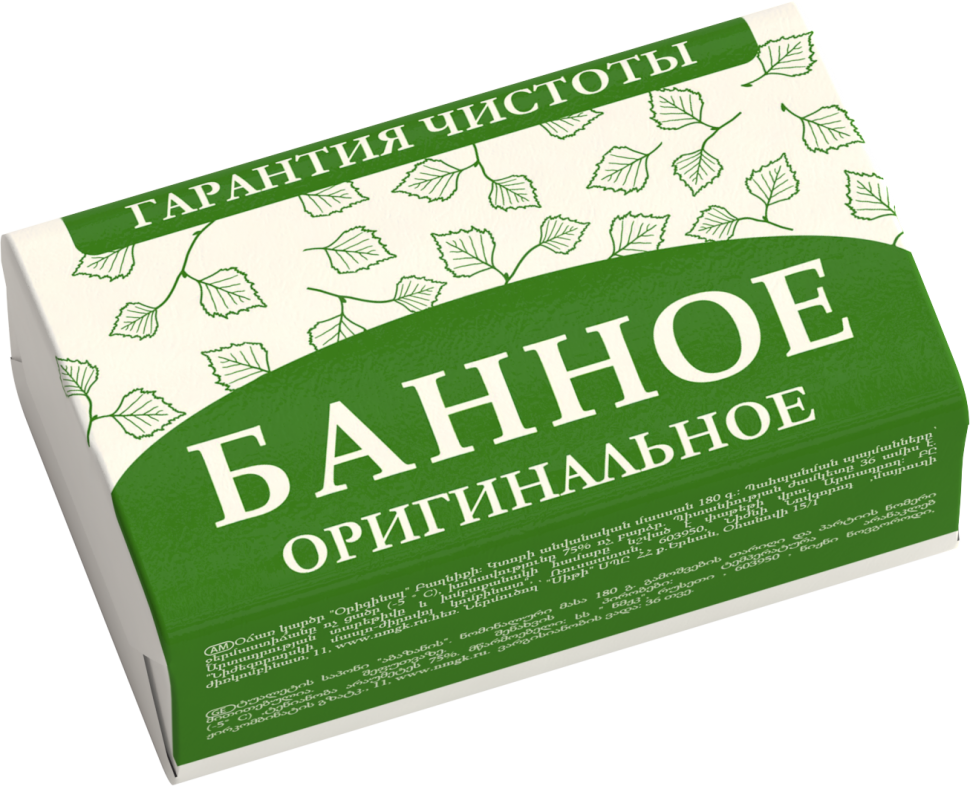 Мыло оригинальное Банное, 180 г, НМЖК (92183)