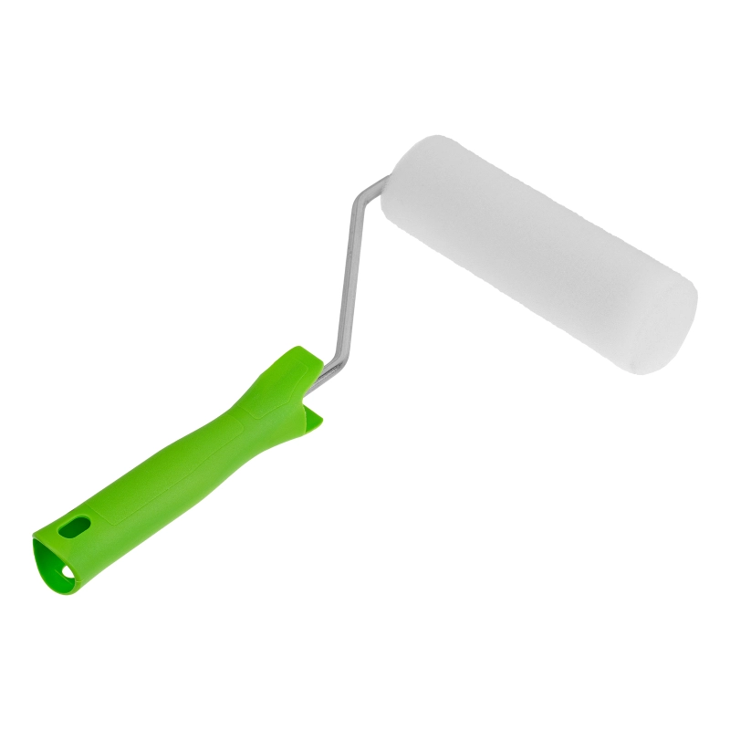 Валик "Поролон" с ручкой и 2 шубки 140 мм, D 42 мм, D ручки 6 мм Сибртех (80450)