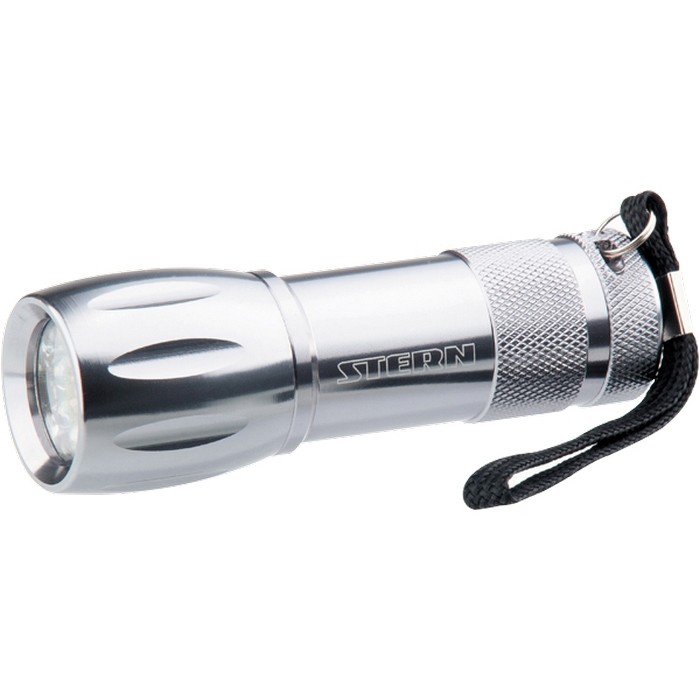 Фонарик светодиодный, алюминиевый корпус, влагозащищенный, 9 Led, 3 х ААА Stern (90502)