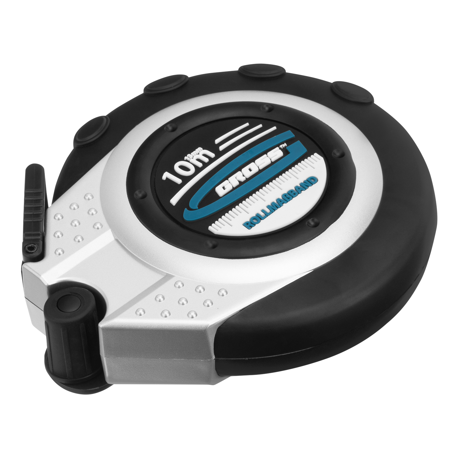 Рулетка геодезическая 10 м х 13 мм, закрытый корпус, металлическая лента, нейлон Gross (31250)