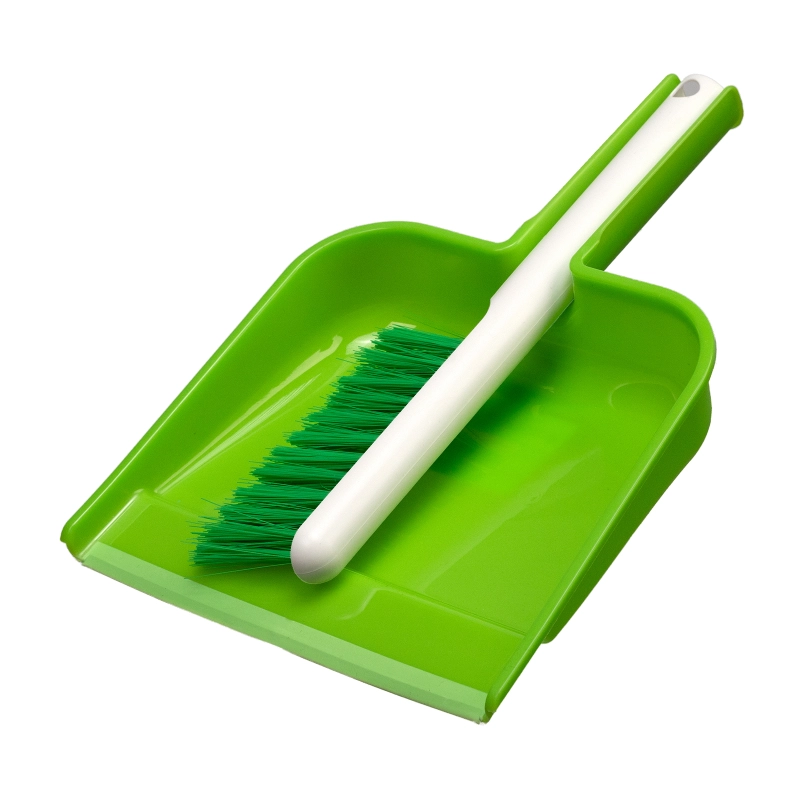 Набор совок с кромкой 300x205 мм и щетка-сметка 275 мм, микс цветов, Home Palisad (93343)