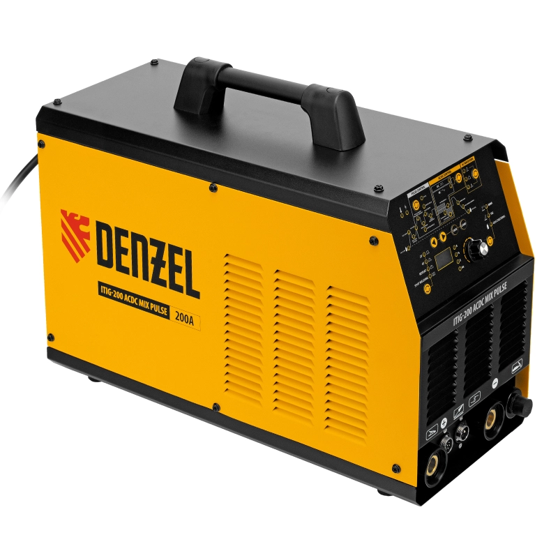 Аппарат инвертор. аргонодуговой сварки ITIG-200 ACDC Mix Pulse, 200 А, ПВ 60% Denzel (94319)