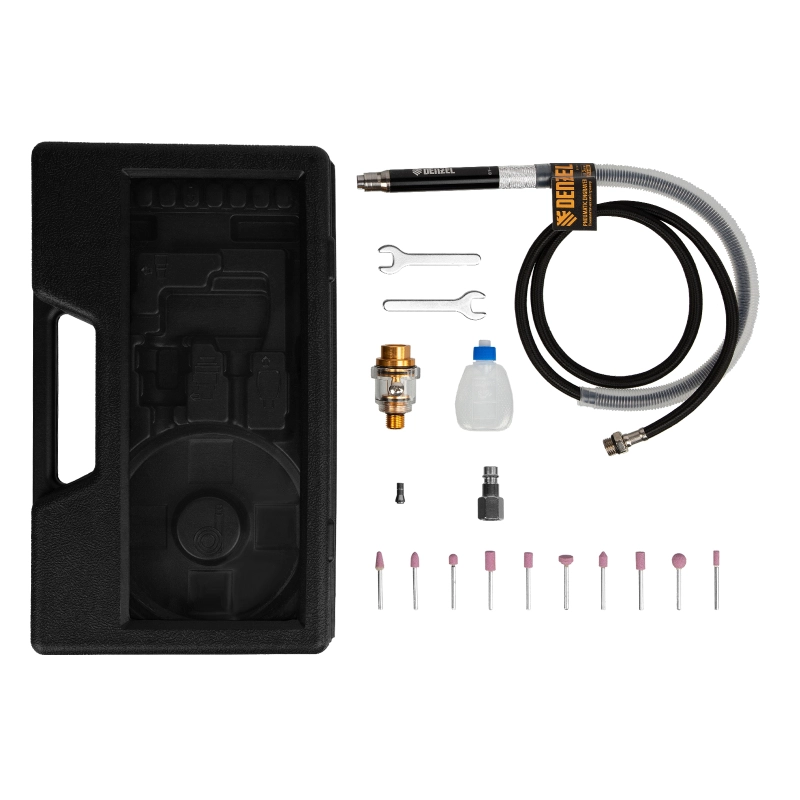 Пневматический гравер PE54000, 54000 об/мин, 3 мм, 57 л/мин Denzel (57467)