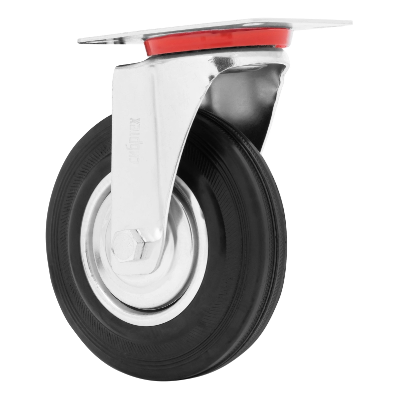 Колесо поворотное D 125 мм, крепление  платформенное Сибртех (68716)