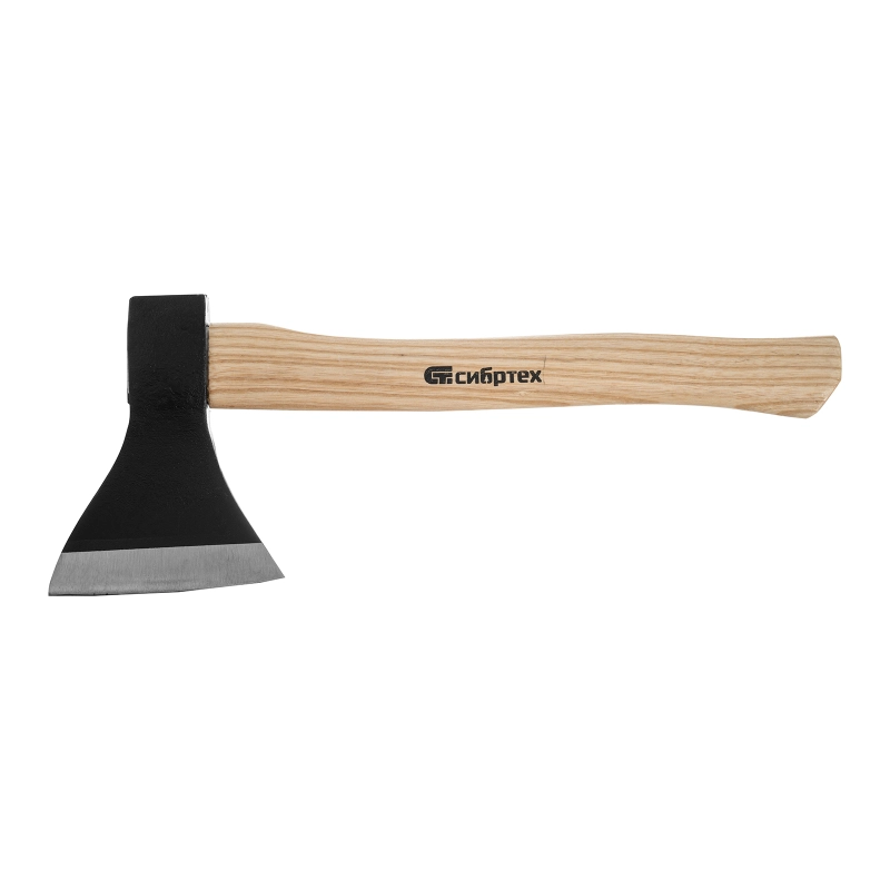 Топор ТП11-06, 600 г, в сборе, кованый, деревянное топорище Сибртех (21617)