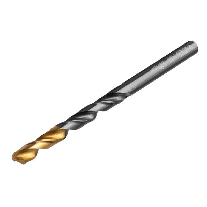 Сверло по металлу, 4,8 мм, HSS-Tin, Golden Tip, 10 шт. Denzel (717212)